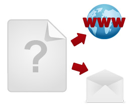 Webseiten und E-Mails mit Umfragelinks