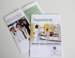 Folder Tagesklinik und Leporello Klinische Psychologie